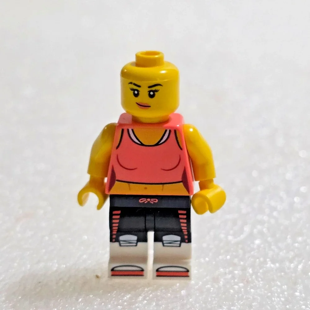 LEGO Minifig Fitness Instructor Bodybuilder Workout Female Figure 1.5